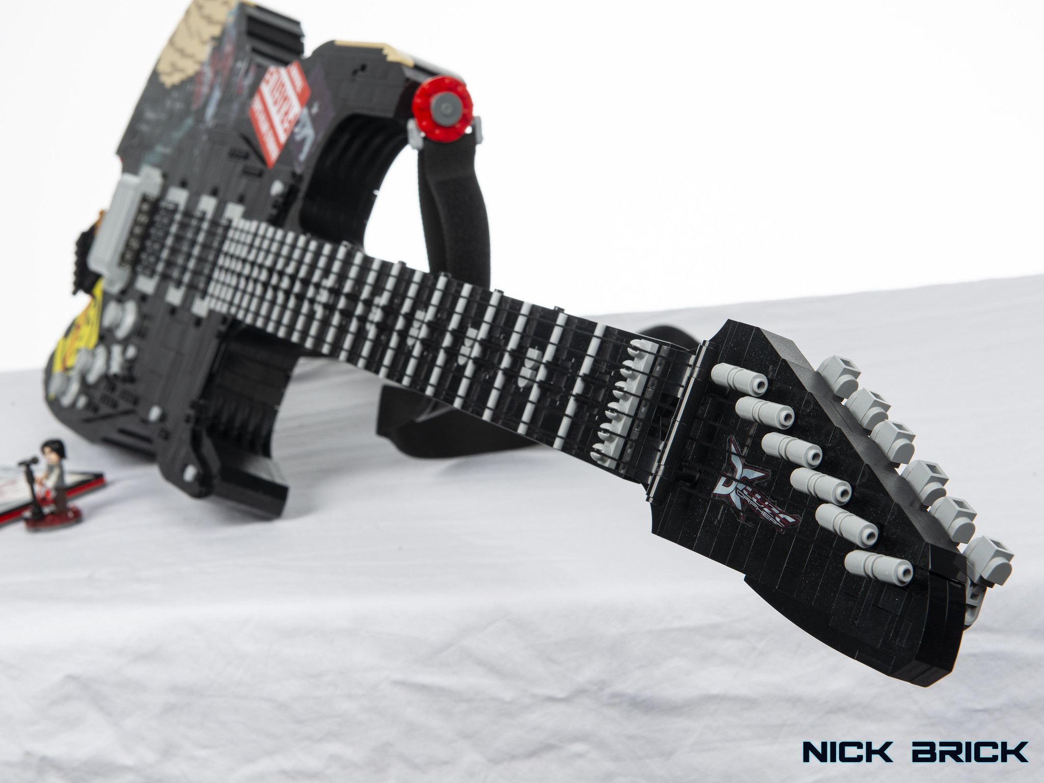 Cyberpunk 2077 Johnny Silverhand's Guitar by Nick Brick Blockheads